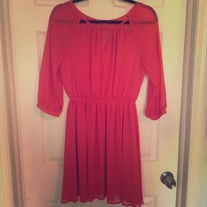 3 for $20! Coral chiffon dress